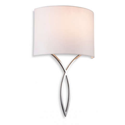 Applique conrad 51 cm, avec abat-jour crème