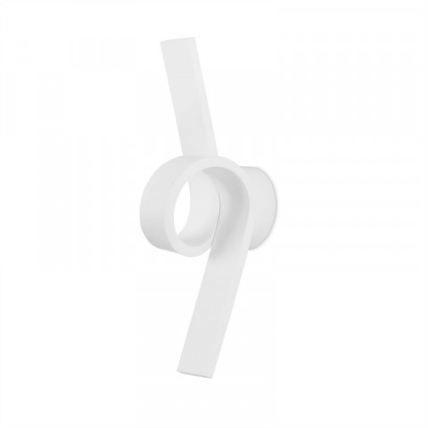 Applique curl, aluminium, blanc