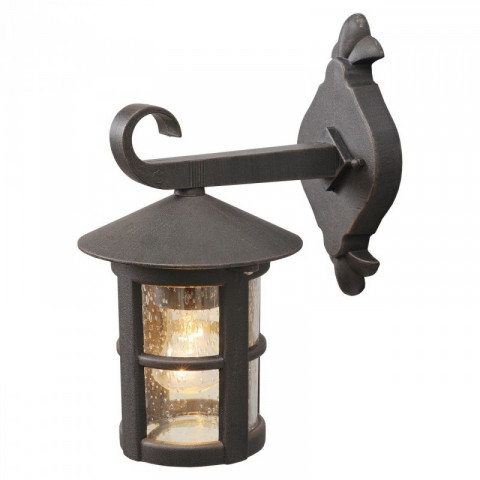 Applique d'extérieur noire street 1 ampoule 23 cm