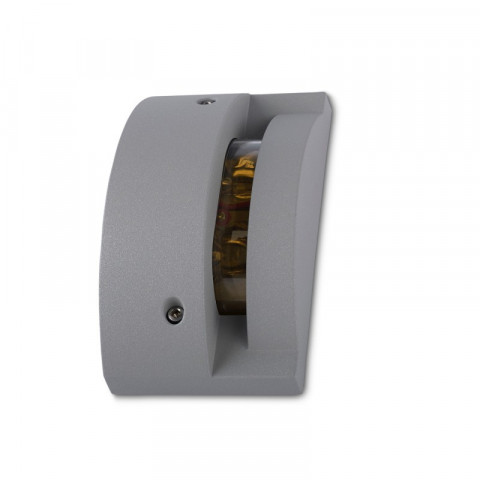 Applique finestra, aluminium et polycarbonate, gris