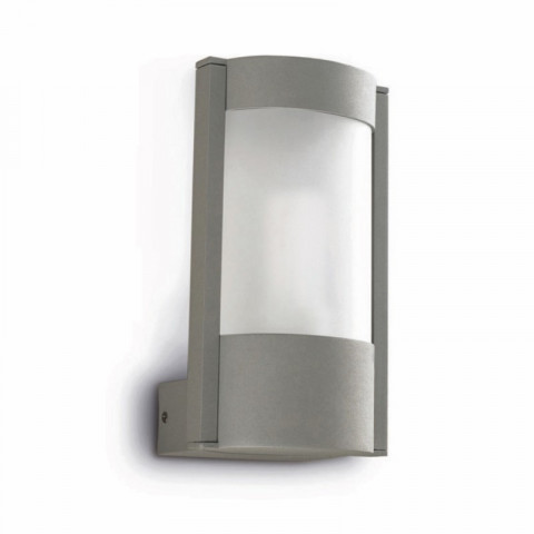 Applique hebe, aluminium et polycarbonate, gris