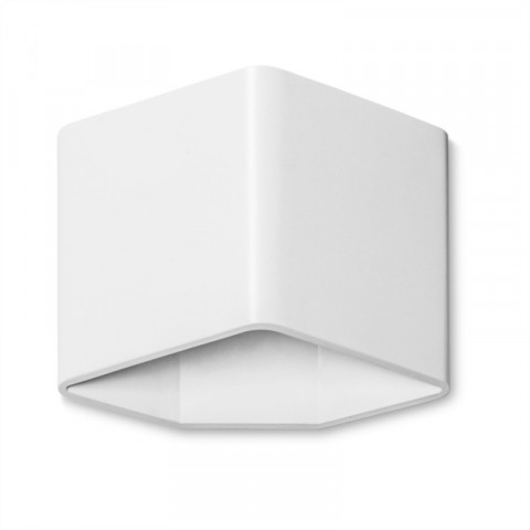Applique led jet, aluminium blanc