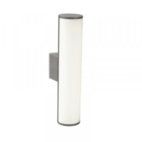 Applique monaco, aluminium et polycarbonate, gris