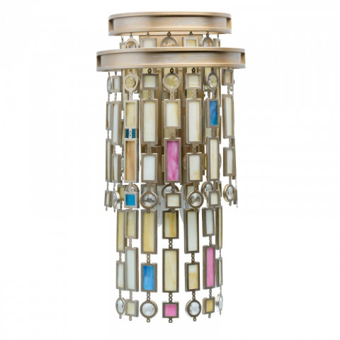 Applique murale beige loft 3 ampoules 14 cm