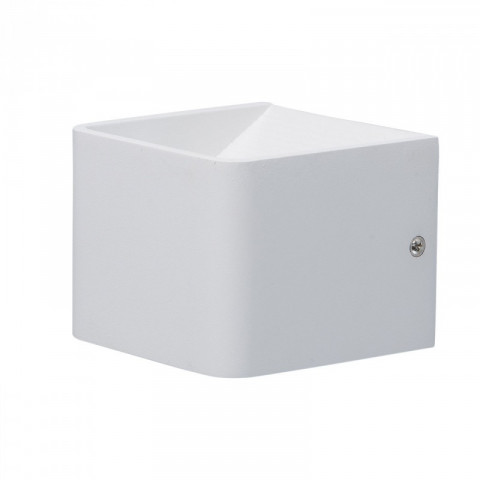 Applique murale blanche techno 1 ampoule 10 cm