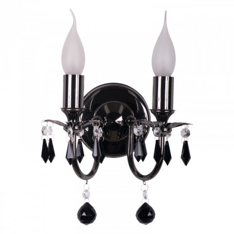 Applique murale grise classic 2 ampoules 16 cm