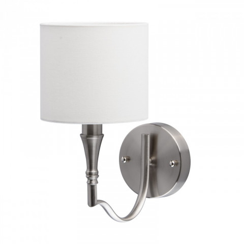 Applique murale grise elegance 1 ampoule 26 cm