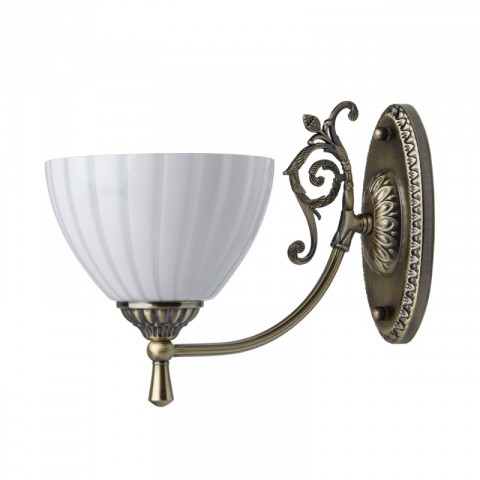 Applique murale laiton classic 1 ampoule 22 cm