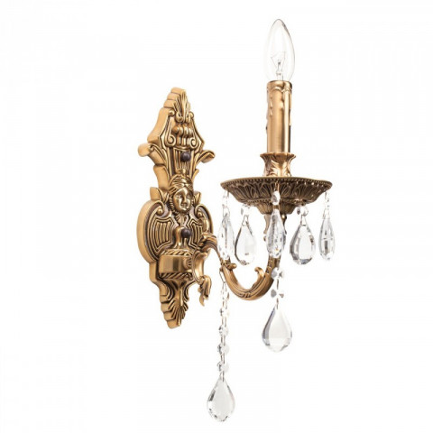 Applique murale laiton classic 1 ampoule 26 cm