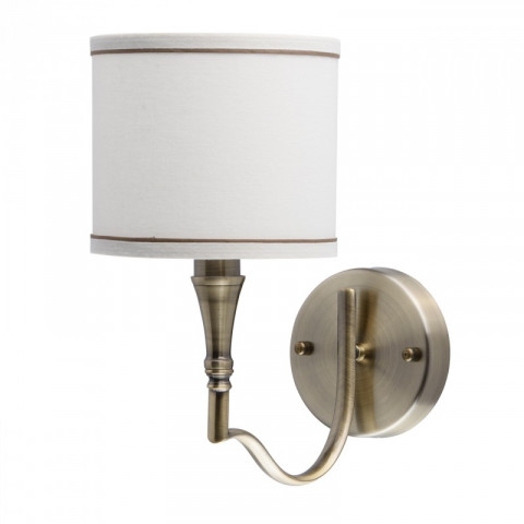 Applique murale laiton elegance 1 ampoule 26 cm