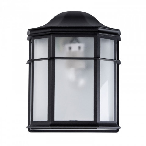 Applique murale noire street 1 ampoule 11 cm