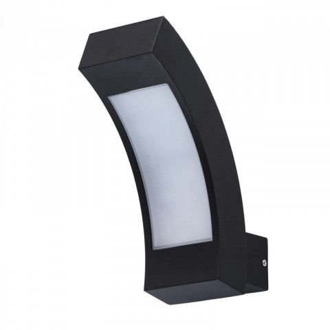 Applique murale noire street 1 ampoule 20 cm