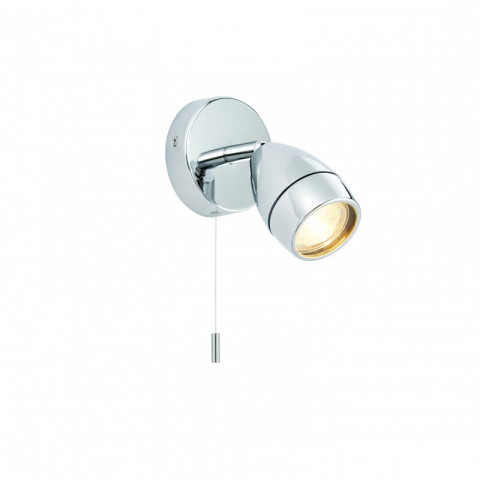 Applique porto, chrome et verre, 1 ampoule