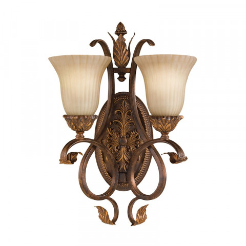Applique sonoma valley 49 cm, couleur écaille de tortue, 2 ampoules