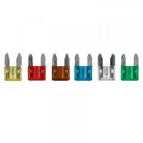 Assortiment De 10 Fusibles Miniatures Automobile (7.5 - 30A)