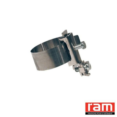 Sachet de 10 colliers languette inox tête acier Ø420 - 93790