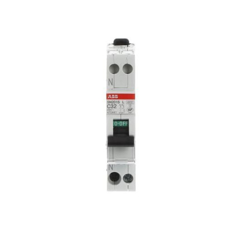Disjoncteur modulaire - 1P+N - 32A - courbe C- 4500A/6kA-peignable-Auto - SN201SL