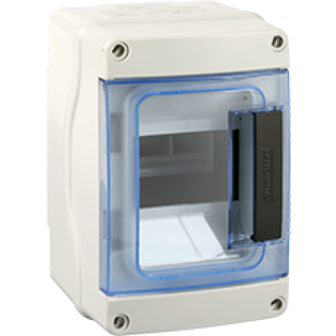 Coffret étanche IP65 nu 4 Modules Entrées Souples - EUROHM - 19101