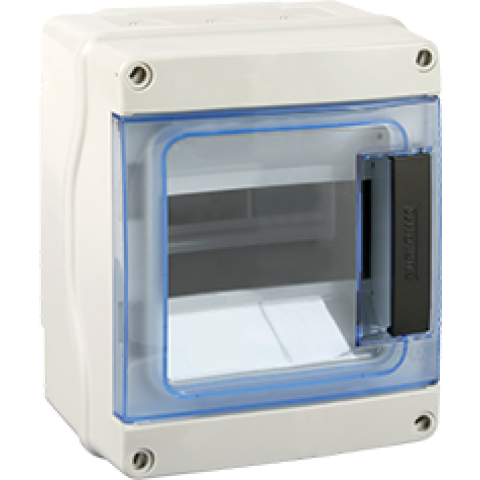 Coffret 6 modules IP65 à plastrons à entrées directes (membranes) - EUROHM - 19102