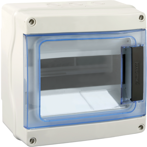 Coffret 8 modules IP65 à plastrons à entrées directes - EUROHM - 19103