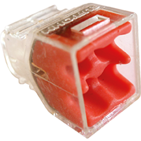 Boite de 100 connecteurs transparents - 4 entrées - EUROH - 70054