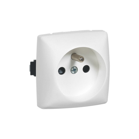 Prise de courant 2P+T bornes automatiques Appareillage saillie composable -blanc - Legrand