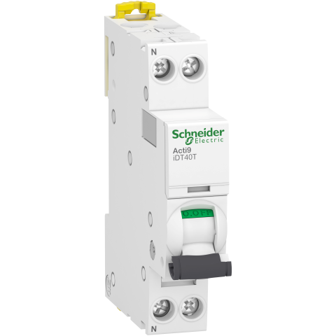 Acti9 iDT40T - Disjoncteur modulaire - 1P+N - 32A - Courbe C - 4500A/6kA - SCHNEIDER ELECTRIC - A9P22632
