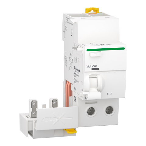 Acti9 Vigi iC60 - Bloc diff 230Vca (Ph/N) - 2P - 40A - 30mA - Type AC - SCHNEIDER ELECTRIC - A9Q11240