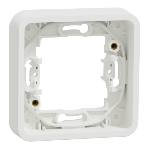 Mureva Styl - Cadre 1 poste - encastré - IP55 - IK08 - blanc - SCHNEIDER ELECTRIC - MUR39107