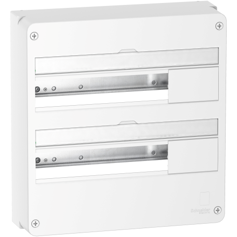 Resi9 - Coffret en saillie Blanc (RAL 9003)- 2 rangées de 18 modules - SCHNEIDER ELECTRIC - R9H18402