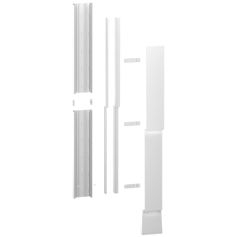 Resi9 - kit goulotte 13M - 2 parties - corps - capot - cloisons - capot ERDF - SCHNEIDER ELECTRIC - R9HKT13