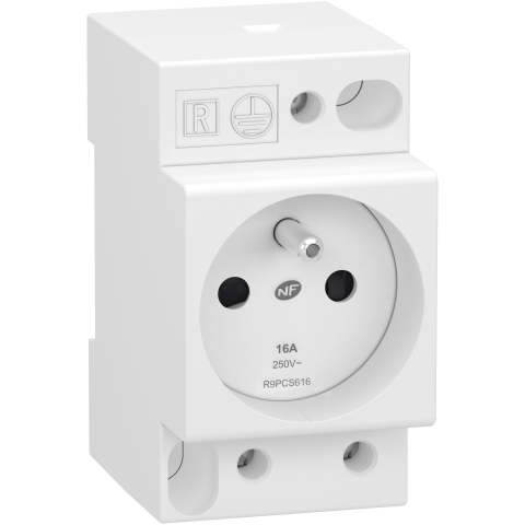Resi9 - prise de courant - 2P+T - 250V - 16A - SCHNEIDER ELECTRIC - R9PCS616