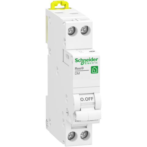 Resi9 - disjoncteur modulaire - 1P+N - 16A - courbe D - peignable - SCHNEIDER ELECTRIC - R9PFD616