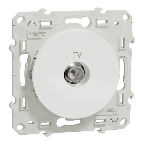 Odace - prise TV simple - blanc - SCHNEIDER ELECTRIC - S520445