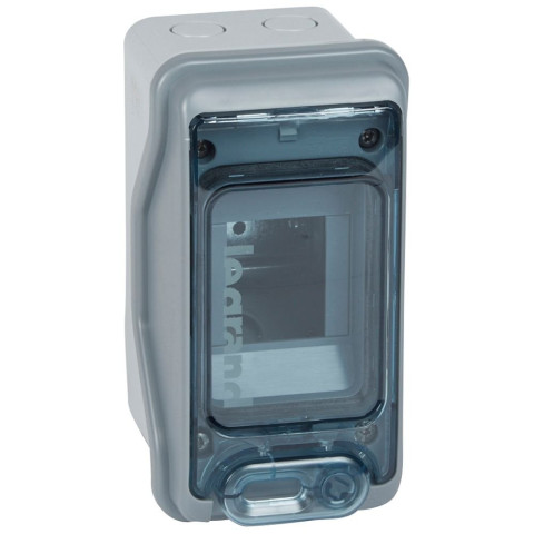 Coffret étanche Plexo³ 2+1 modules IP65 IK09 - Gris - LEGRAND - 1902