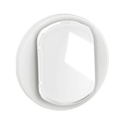 Enjoliveur pour interrupteur et ou va-et-vient avec porte-étiquette Céliane + 2 étiquettes - Blanc - LEGRAND - CB5001