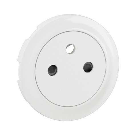 Enjoliveur pour prise de courant fort 2P+T Surface Céliane - Blanc Antimicrobien - LEGRAND - CB9027