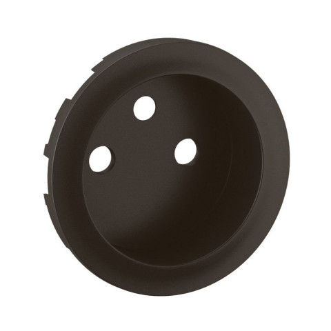 Enjoliveur pour prise de courant fort 2P+T à puit bornes à vis Céliane - Noir - LEGRAND - CN0116