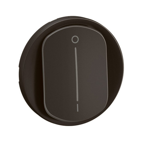 Enjoliveur pour interrupteur bipolaire à voyant Céliane - Noir - LEGRAND - CN1020