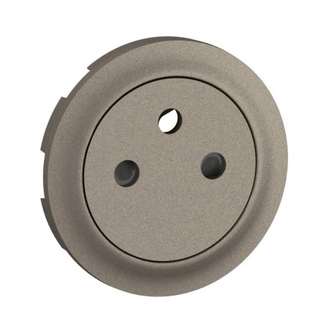 Enjoliveur pour prise de courant fort 2P+T Surface Céliane - Titanium - LEGRAND - CT0111