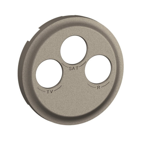Enjoliveur pour prise TV-R-SAT DAB+ Céliane - Titanium - LEGRAND - CT0388
