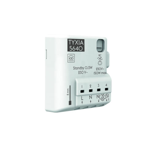 Récepteur radio nanomodule Tyxia 5640 pour variation d'éclairage 1 voie Phase/Neutre - DELTA DORE - 6351413