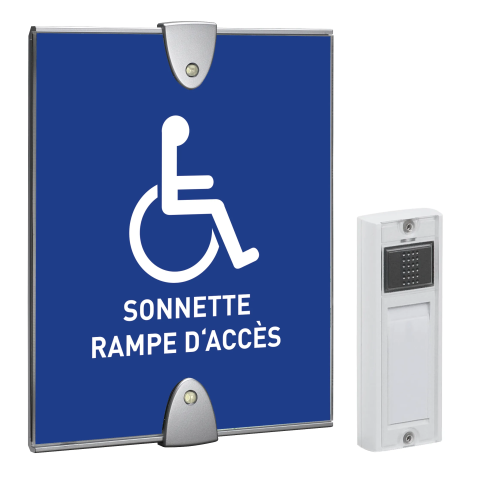 Kit carillon et signalement PMR (Personnes à Mobilité Réduite) avec flash 350 m - URMET YOKIS - 43118