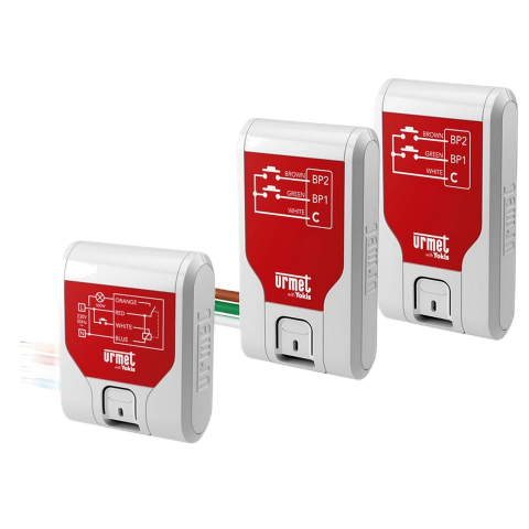 Kit va-et-vient UP composé de 1 x Télérupteur MTR500E-UP + 2 x Émetteurs E2BP-UP - URMET YOKIS - KITVV-UP