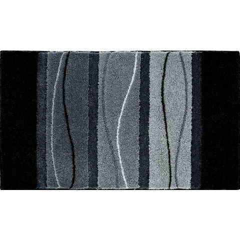 Tapis de salle de bain orly 70 x 120 cm anthracite