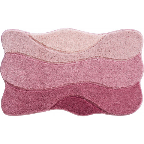 Tapis de salle de bain curts 60 x 100 cm rose