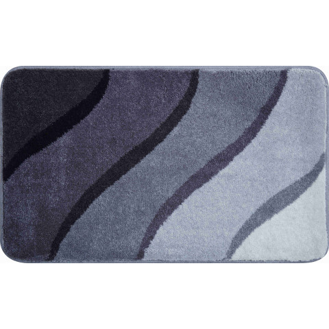 Tapis de salle de bain duna 60 x 100 cm gris