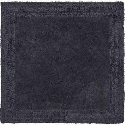 Tapis de salle de bain luxor 60 x 60 cm anthracite