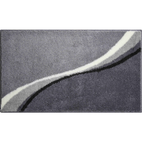 Tapis de salle de bain luca 80 x 140 cm gris