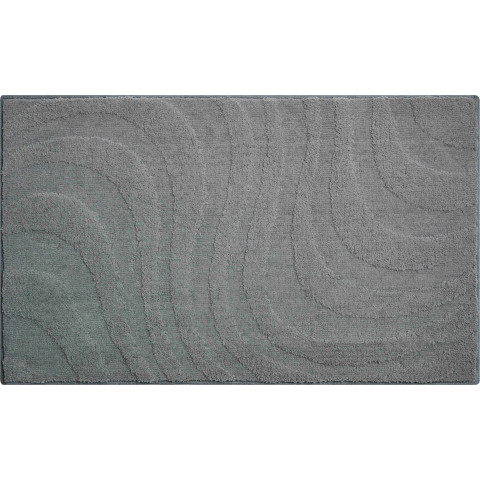 Tapis de salle de bain glory 60 x 100 cm anthracite